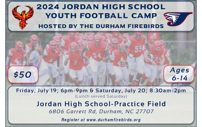 2024 Jordan High School Summer Football Camp